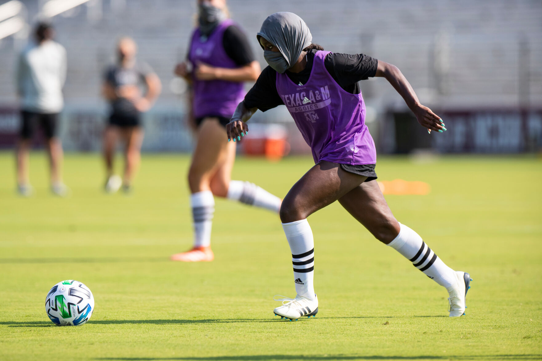 Texas A&M preseason soccer practice